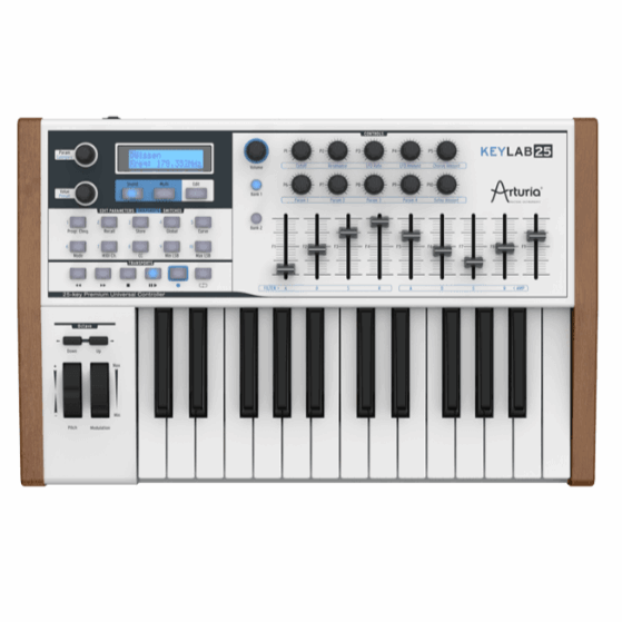 Arturia Keylab 25 Compact Hybrid Synthesis Keyboard Controller | ARTURIA , Zoso Music