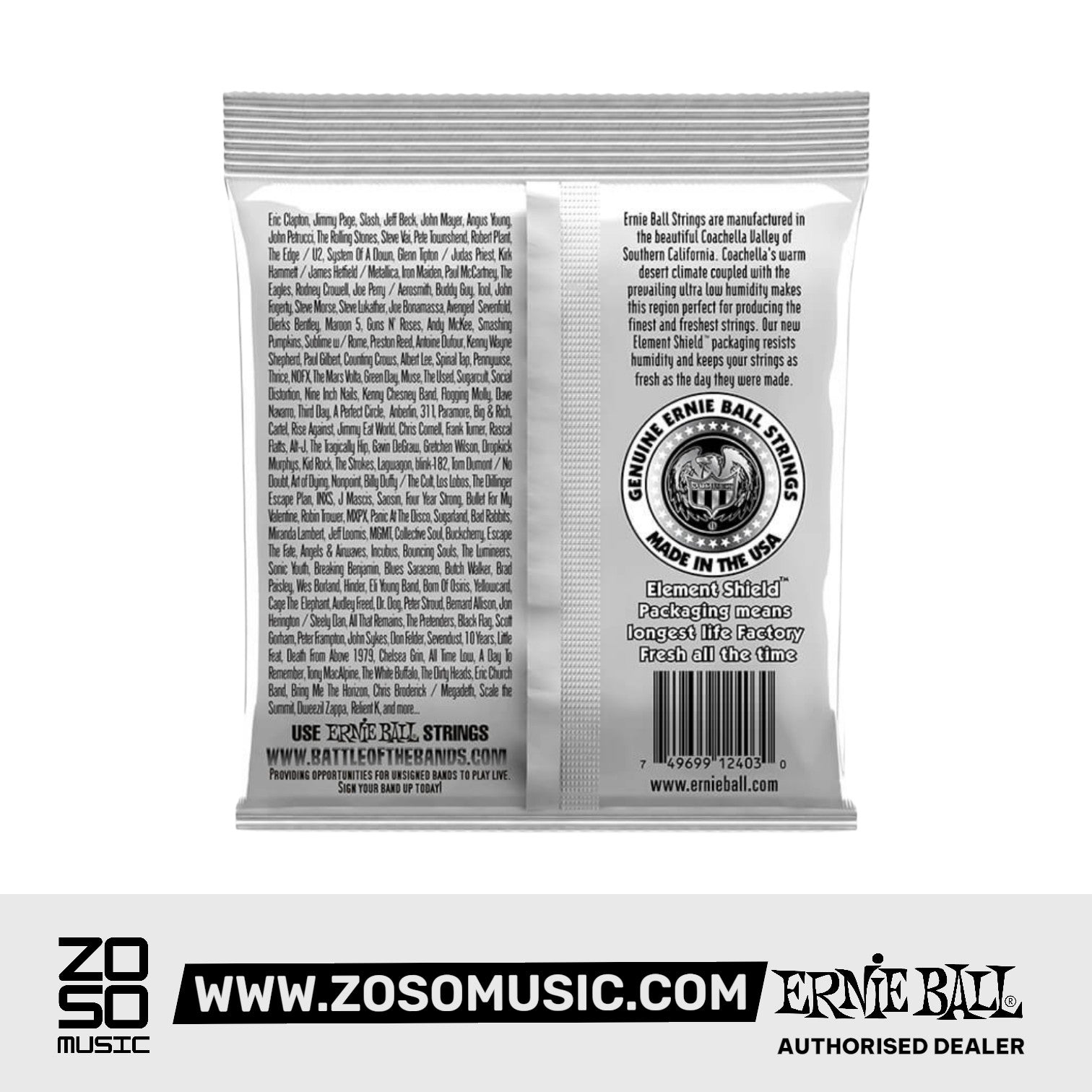 ERNIE BALL EB2403 ERNESTO PALLA CLEAR &amp; SILVER NYLON CLASSICAL GUITAR STRINGS | ERNIE BALL , Zoso Music