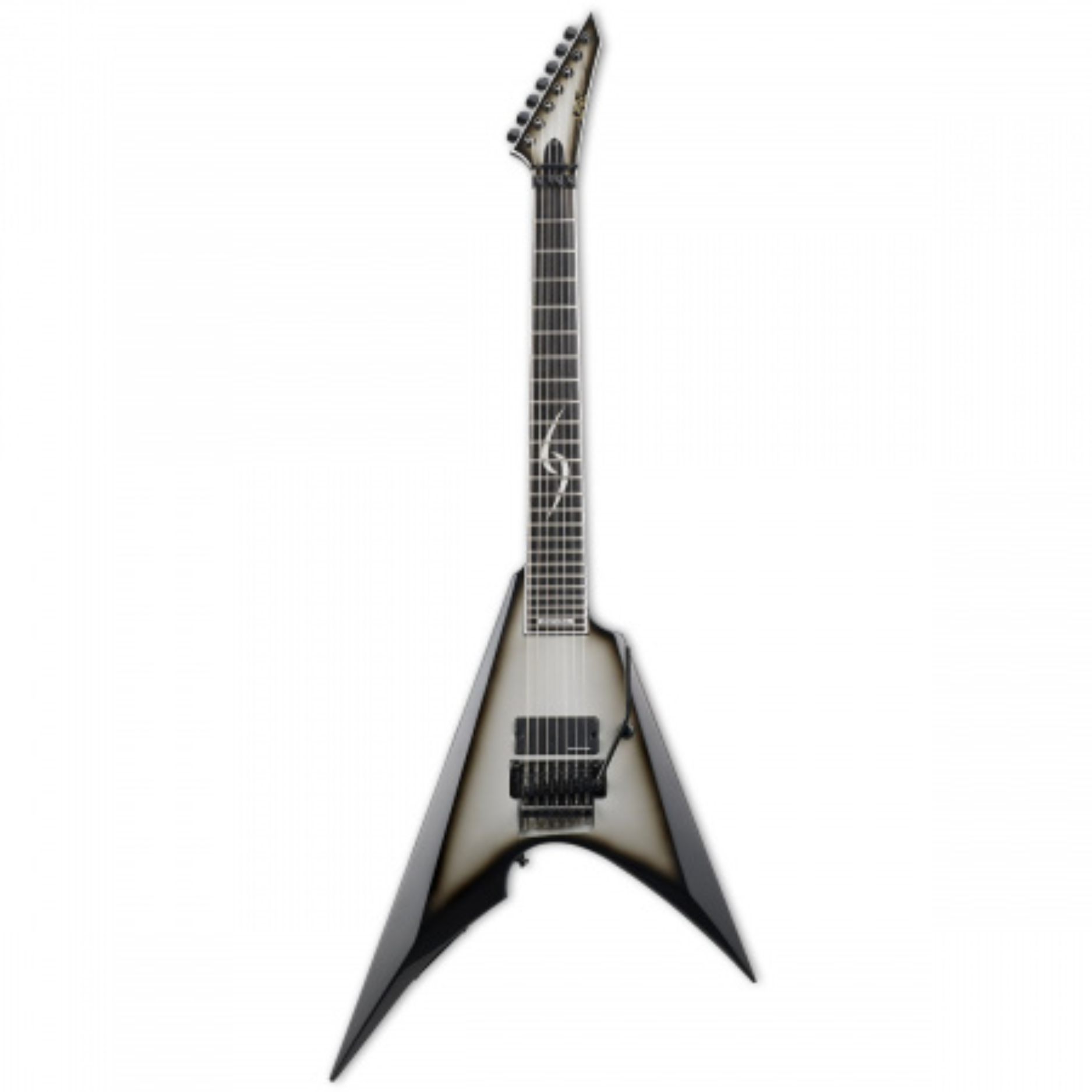 ESP Jesse Katana 7 Signature Electric Guitar with Hard Case - Black with Silver Sunburst