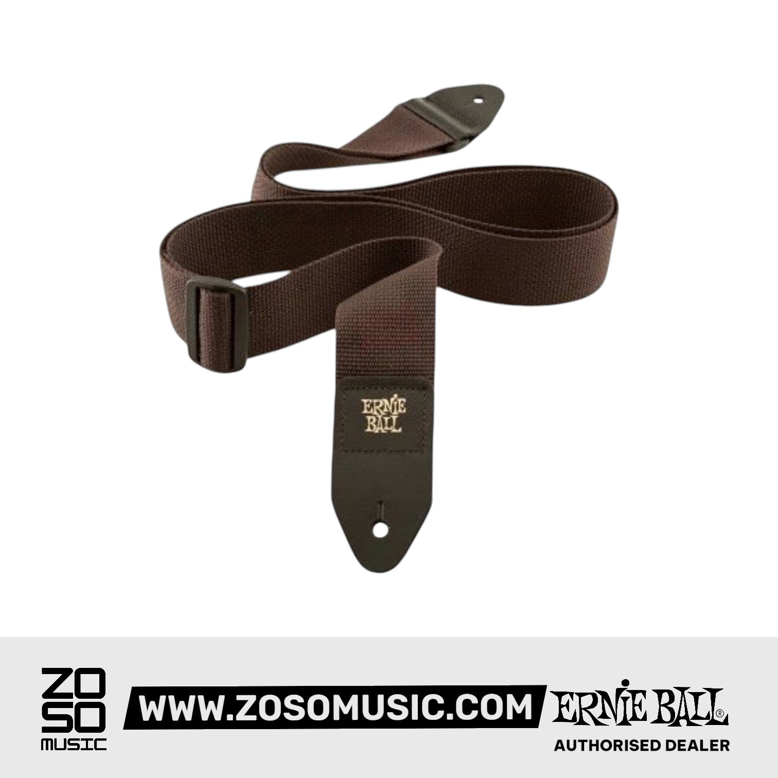 ERNIE BALL 4052 POLYPRO GUITAR STRAP BROWN | ERNIE BALL , Zoso Music