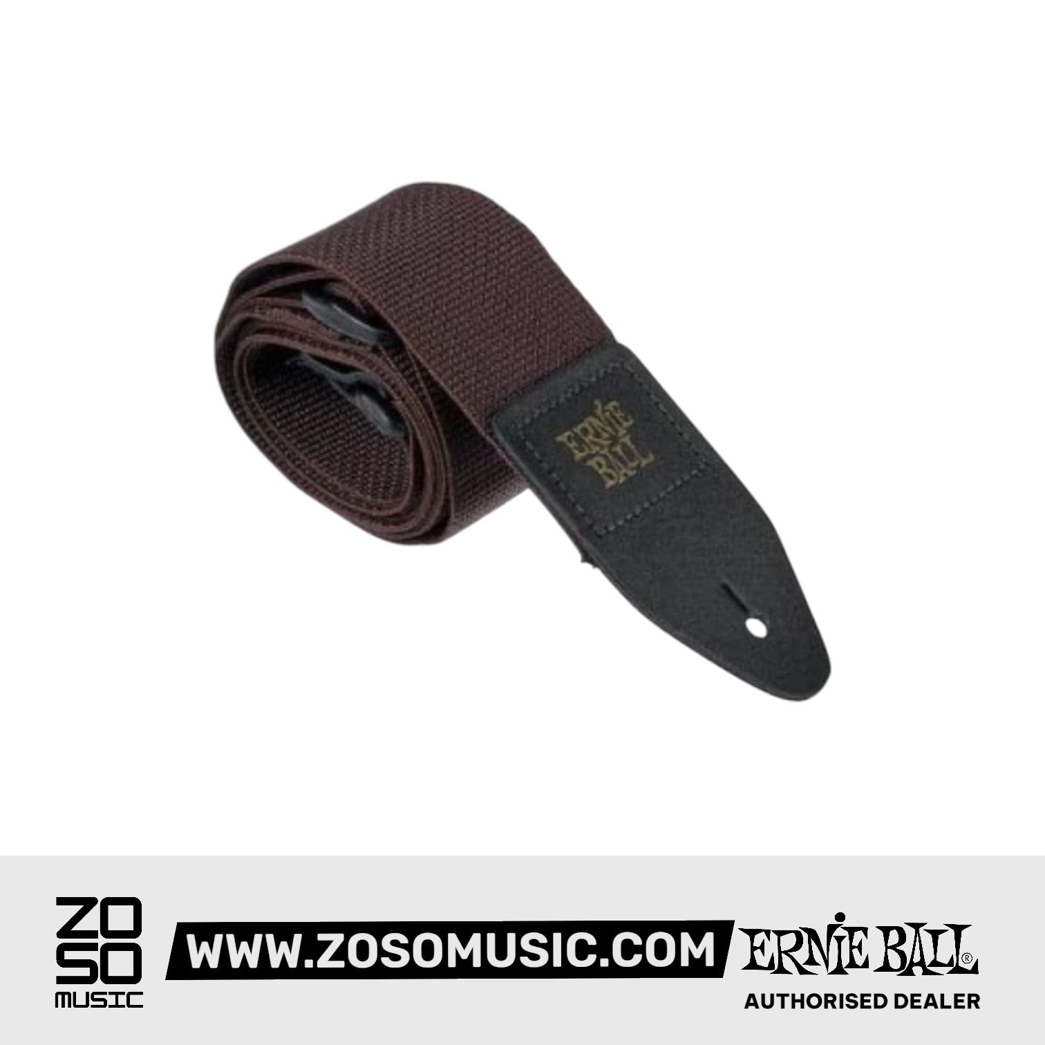 ERNIE BALL 4052 POLYPRO GUITAR STRAP BROWN | ERNIE BALL , Zoso Music