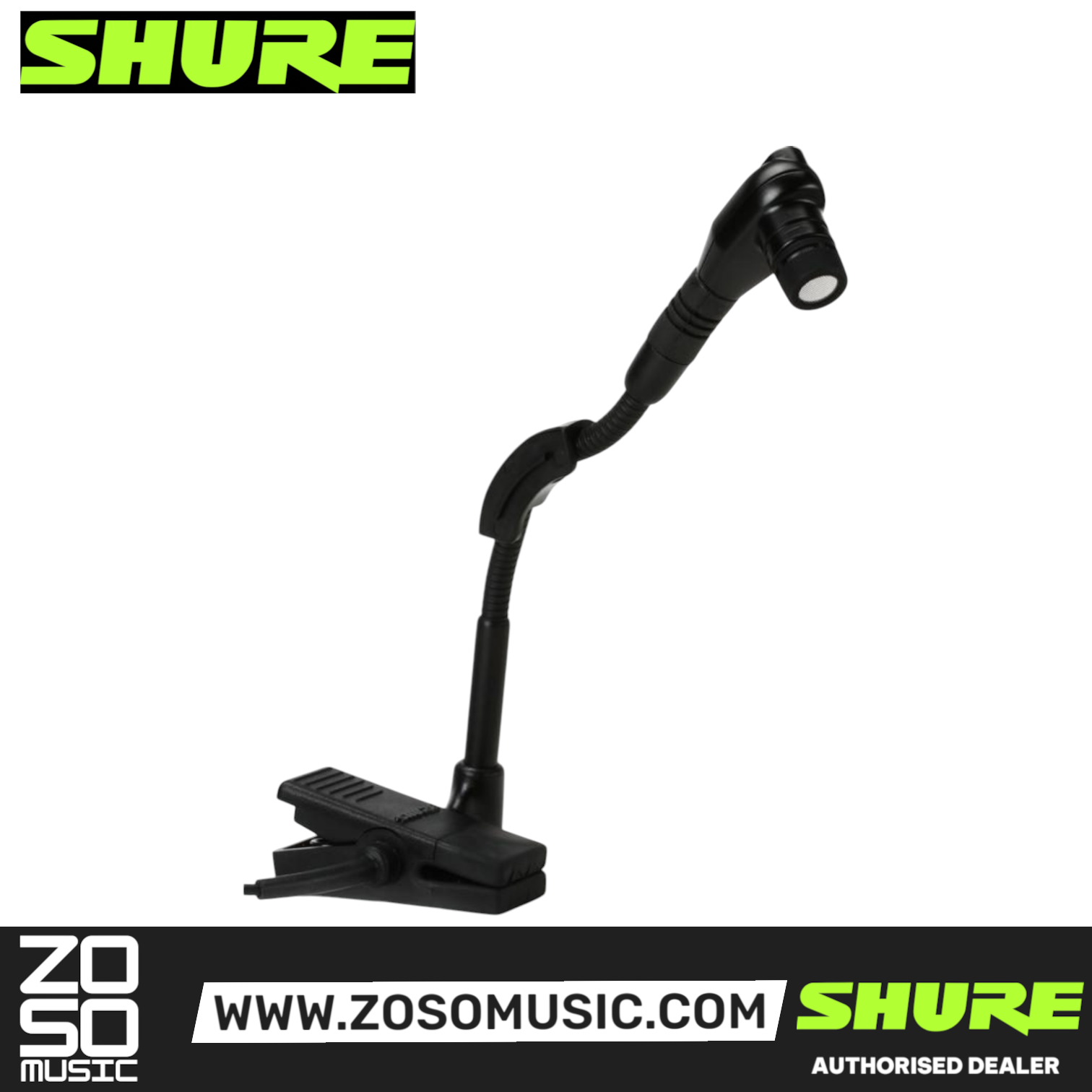 Shure BETA 98H/C Cardioid Condenser Clip-on Instrument Microphone (BETA98HC / BETA-98H/C) , SHURE, MICROPHONE, shure-microphone-beta98h-c, ZOSO MUSIC SDN BHD