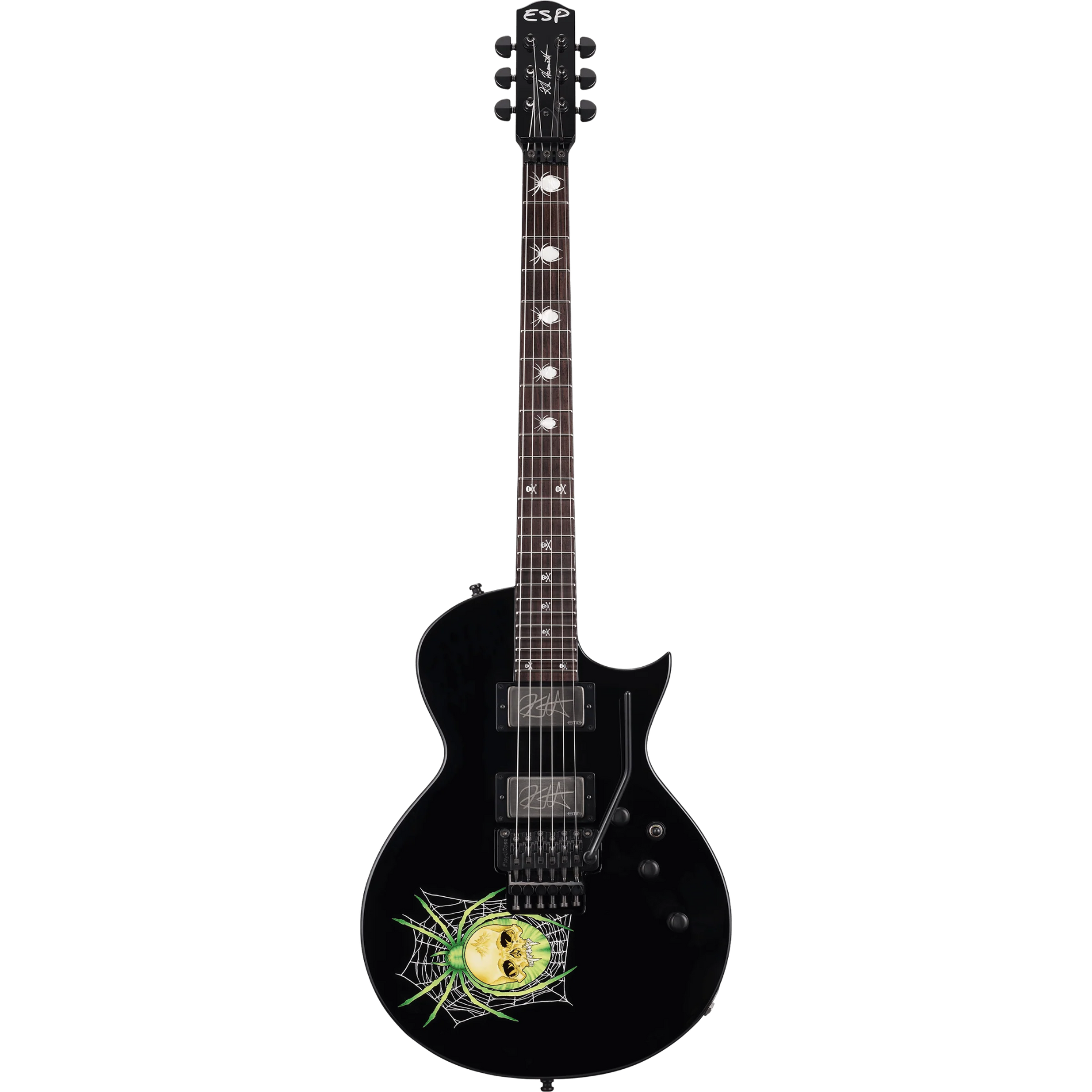 ESP Kirk Hammett KH-3 Spider Signature Electric Guitar - Black with Spider Graphic |  ESP |  ELECTRIC GUITAR |  Zoso Music