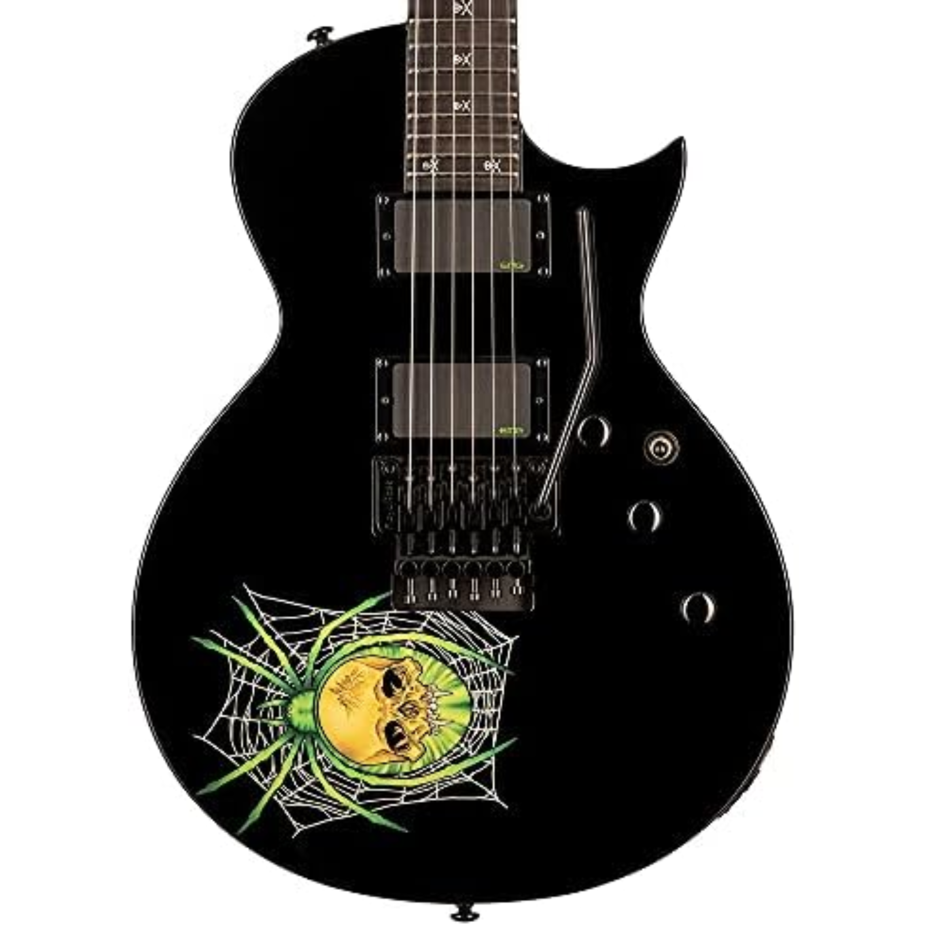 ESP Kirk Hammett KH-3 Spider Signature Electric Guitar - Black with Spider Graphic |  ESP |  ELECTRIC GUITAR |  Zoso Music
