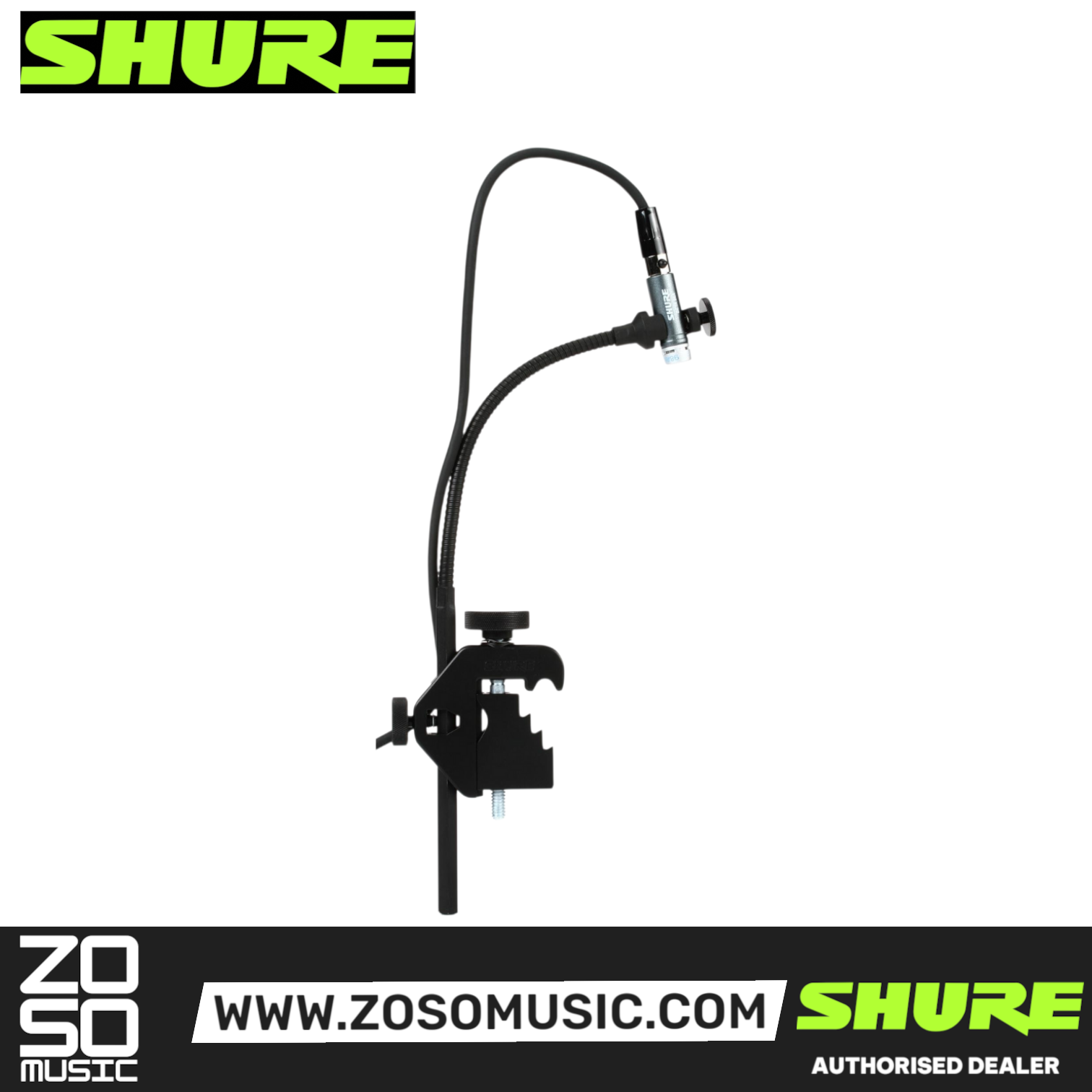 Shure Beta 98AD/C Cardioid Condenser Clip-on Gooseneck Drum Microphone (BETA98ADC / BETA-98ADC), SHURE, MICROPHONE, shure-microphone-beta98ad-c, ZOSO MUSIC SDN BHD