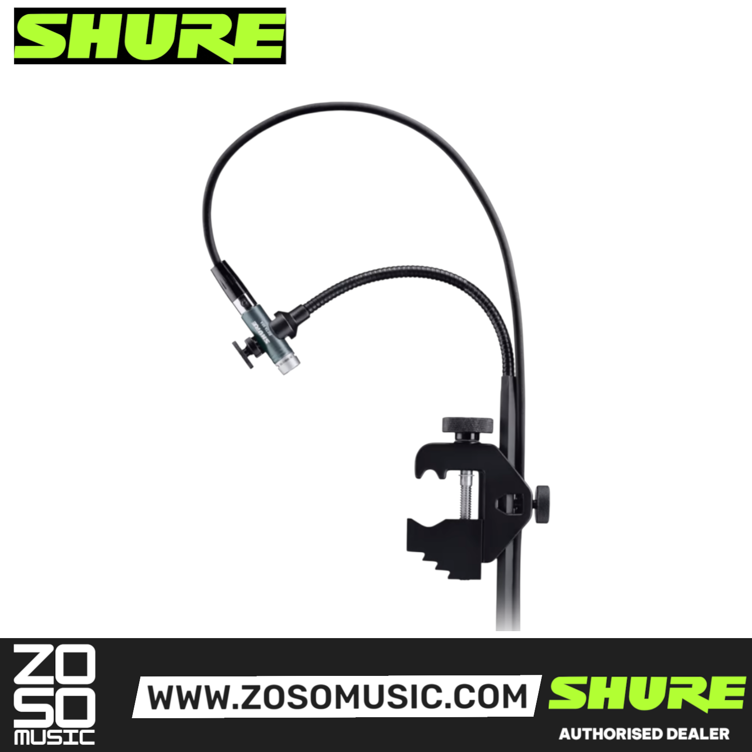 Shure Beta 98AD/C Cardioid Condenser Clip-on Gooseneck Drum Microphone (BETA98ADC / BETA-98ADC), SHURE, MICROPHONE, shure-microphone-beta98ad-c, ZOSO MUSIC SDN BHD