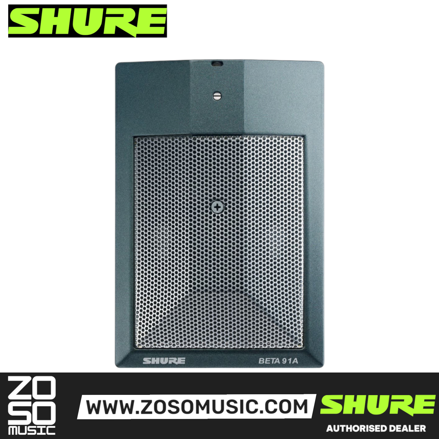 Shure BETA 91A Condenser Boundary Microphone (BETA-91A / BETA91A), SHURE, MICROPHONE, shure-microphone-beta91a, ZOSO MUSIC SDN BHD