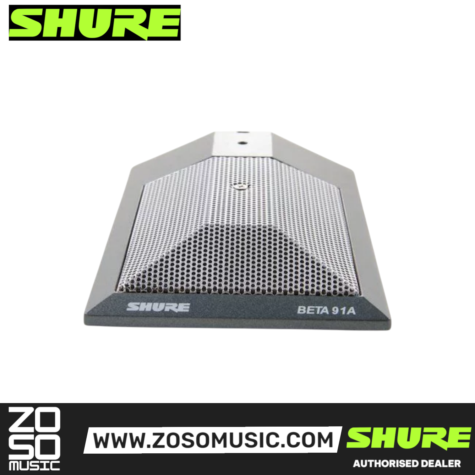 Shure BETA 91A Condenser Boundary Microphone (BETA-91A / BETA91A), SHURE, MICROPHONE, shure-microphone-beta91a, ZOSO MUSIC SDN BHD