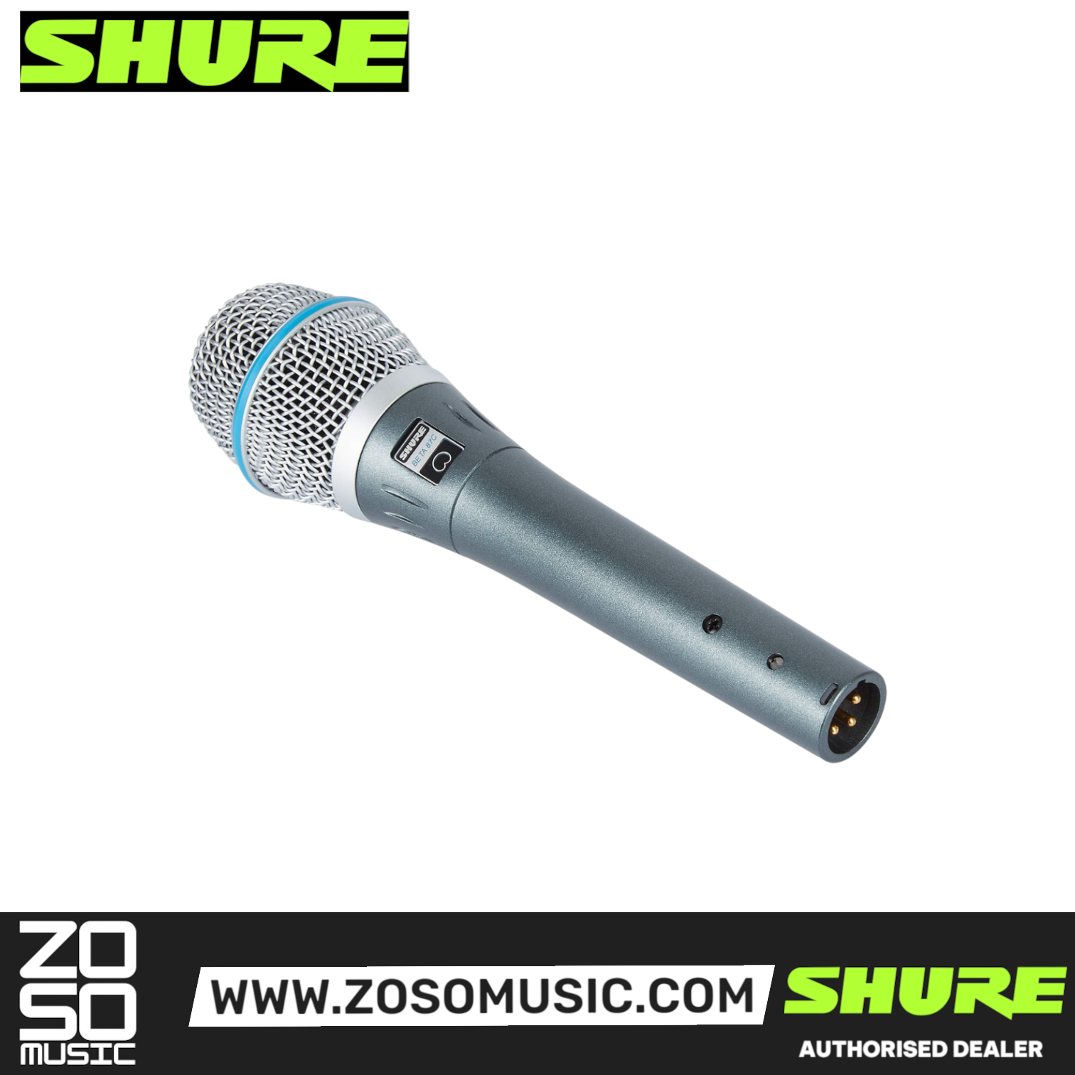 Shure Beta 87C Cardioid Condenser Handheld Vocal Microphone (BETA-87C / BETA87C), SHURE, MICROPHONE, shure-microphone-beta87c, ZOSO MUSIC SDN BHD