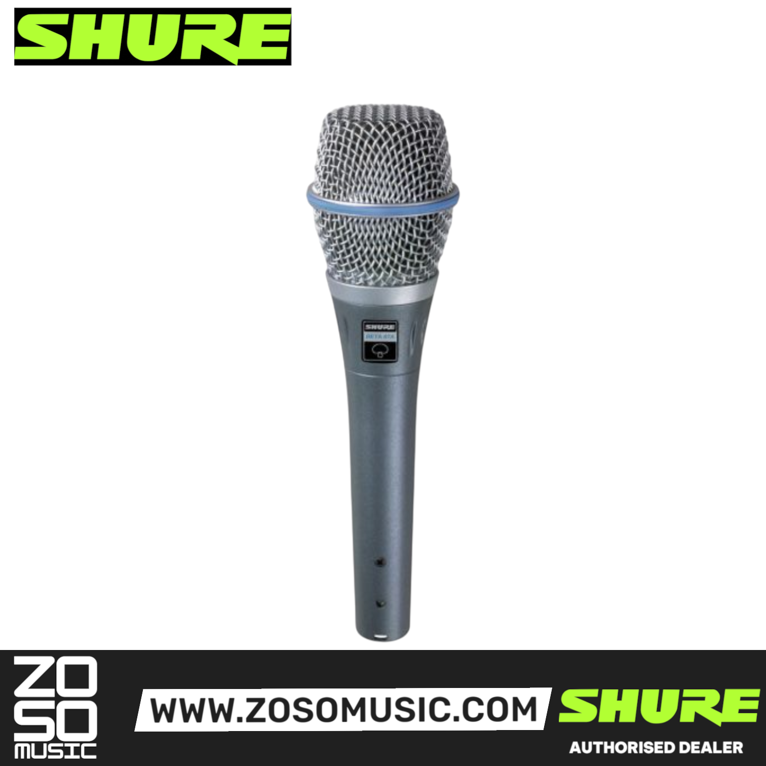Shure BETA 87A Handheld Condenser Microphone (BETA-87A / BETA87A), SHURE, MICROPHONE, shure-microphone-beta87a, ZOSO MUSIC SDN BHD