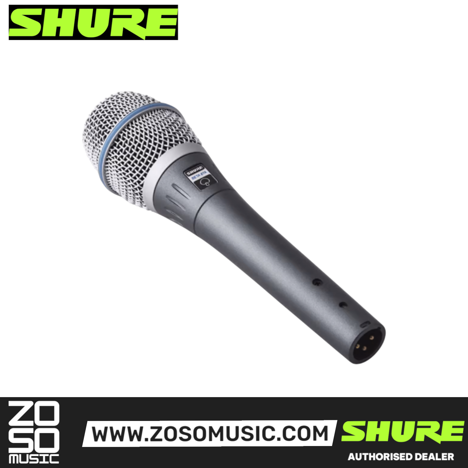 Shure BETA 87A Handheld Condenser Microphone (BETA-87A / BETA87A), SHURE, MICROPHONE, shure-microphone-beta87a, ZOSO MUSIC SDN BHD