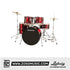 LUDWIG LC16514 ACCENT DRIVE 5-PIECE DRUMS SET WITH HARDWARE, THRONE, CYMBAL, RED FOIL COLOR (FULL SET), LUDWIG, ACOUSTIC DRUM, ludwig-acoustic-drum-l14-lc16514dir, ZOSO MUSIC SDN BHD
