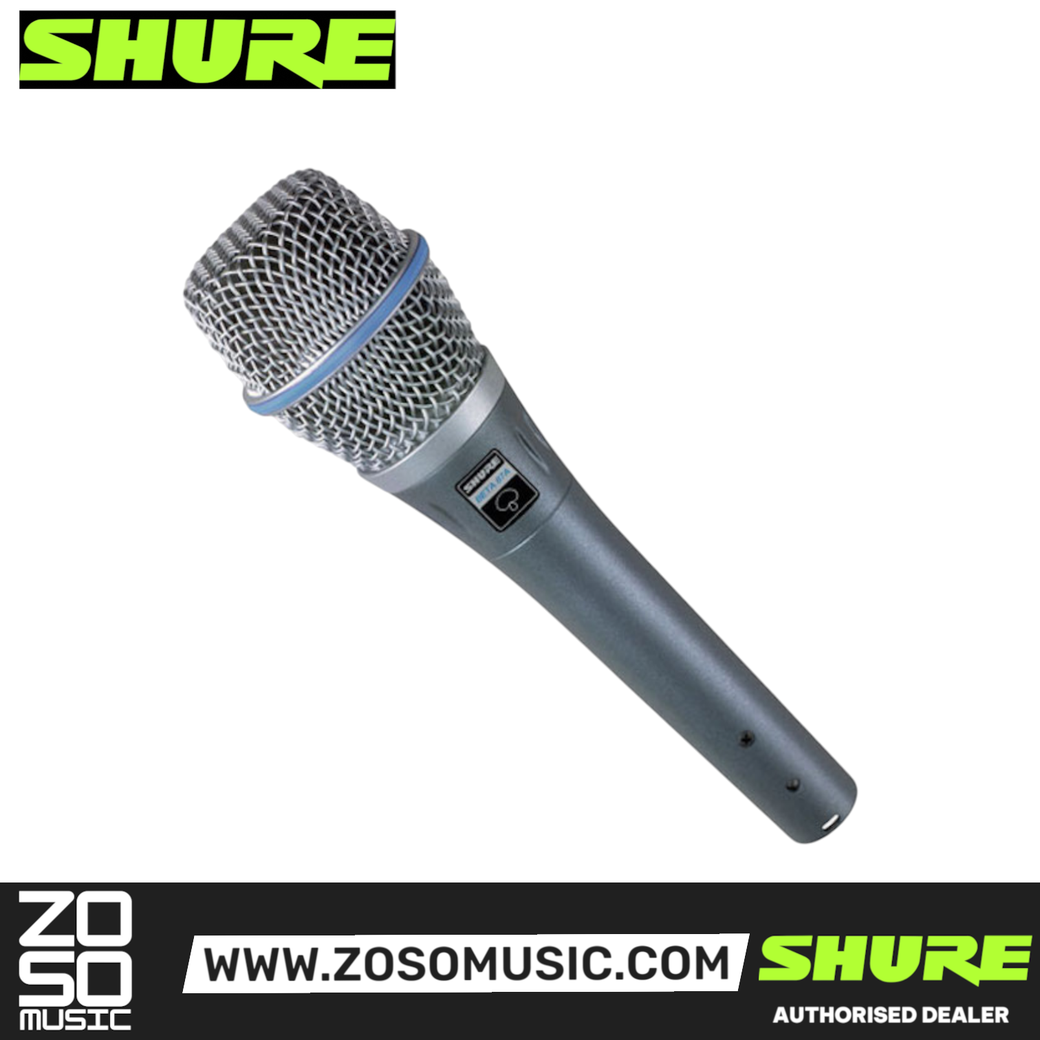 Shure BETA 87A Handheld Condenser Microphone (BETA-87A / BETA87A), SHURE, MICROPHONE, shure-microphone-beta87a, ZOSO MUSIC SDN BHD