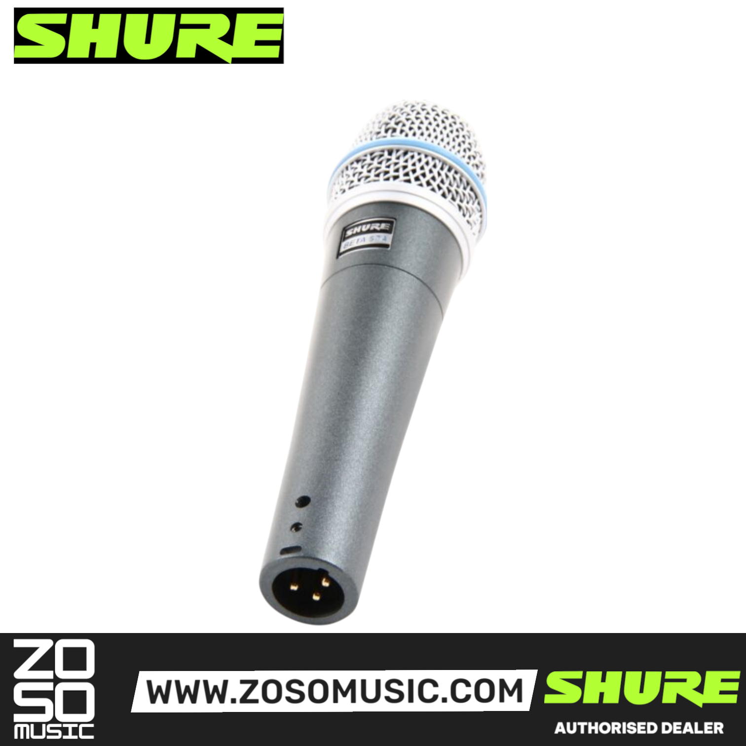Shure BETA 57A Supercardioid Dynamic Instrument Microphone (BETA-57A / BETA57A), SHURE, INSTRUMENT MICROPHONE, shure-instrument-microphone-beta57a, ZOSO MUSIC SDN BHD