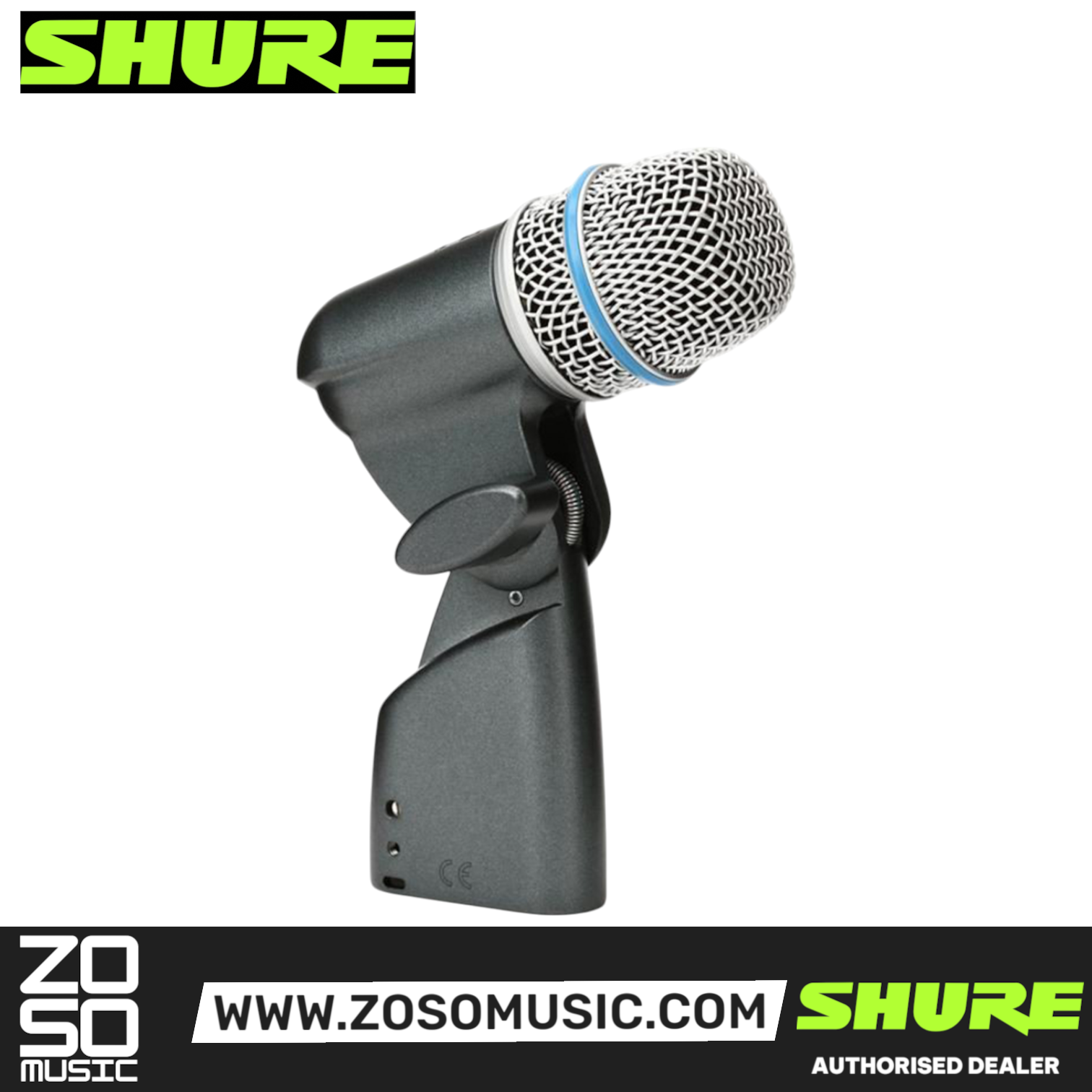 Shure BETA 56A Supercardioid Dynamic Snare / Tom Microphone (BETA-56A / BETA56A), SHURE, INSTRUMENT MICROPHONE, shure-instrument-microphone-beta56a, ZOSO MUSIC SDN BHD