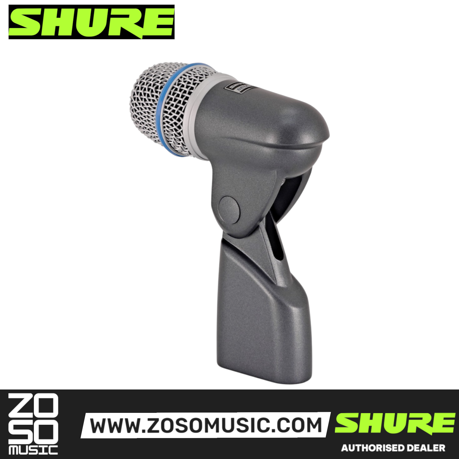 Shure BETA 56A Supercardioid Dynamic Snare / Tom Microphone (BETA-56A / BETA56A), SHURE, INSTRUMENT MICROPHONE, shure-instrument-microphone-beta56a, ZOSO MUSIC SDN BHD