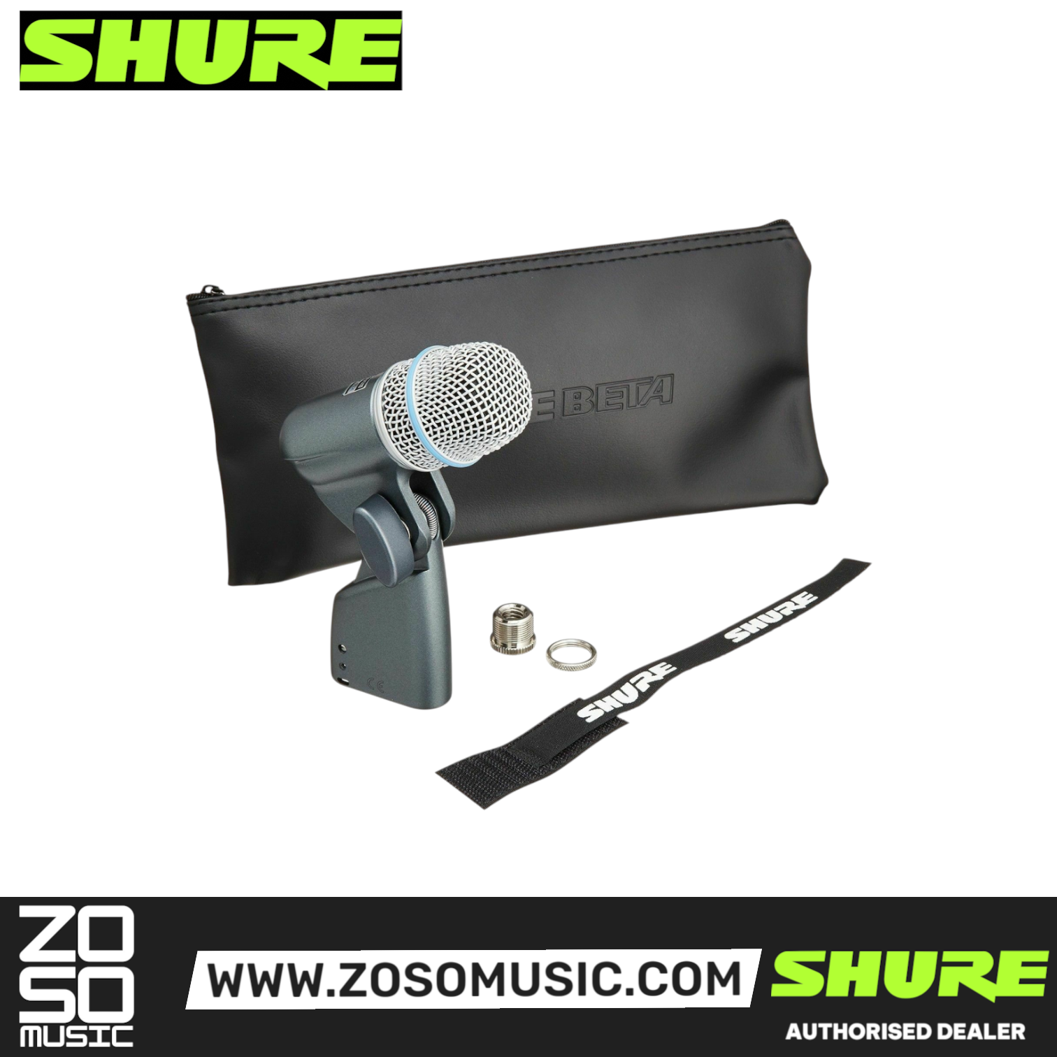 Shure BETA 56A Supercardioid Dynamic Snare / Tom Microphone (BETA-56A / BETA56A), SHURE, INSTRUMENT MICROPHONE, shure-instrument-microphone-beta56a, ZOSO MUSIC SDN BHD