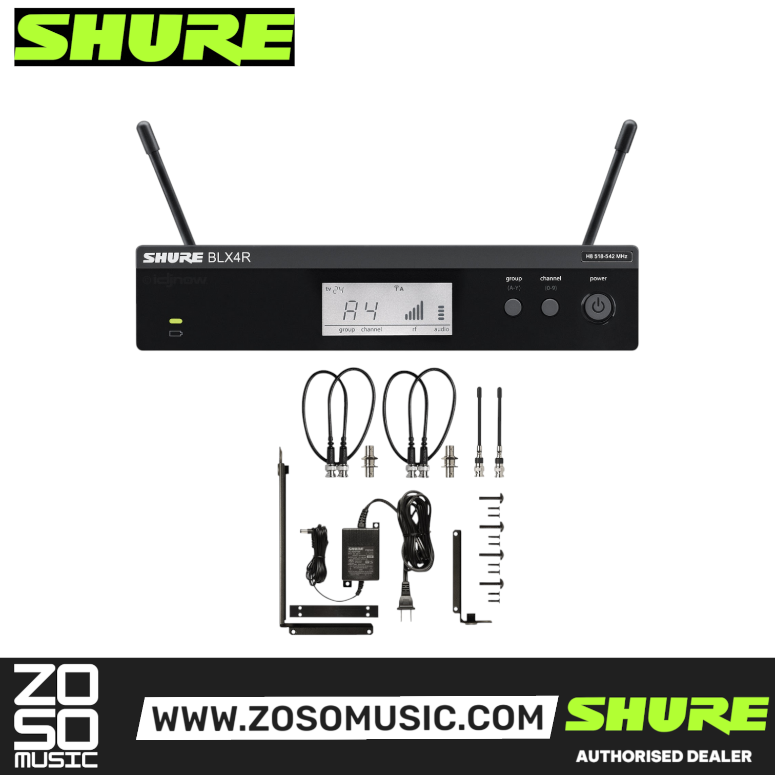 Shure BLX14R/B98 Instrument Wireless System, BLX4R Wireless Receiver, BLX1 Bodypack Transmitter & WB98H/C BETA 98 Clip-On Condenser Microphone, SHURE, WIRELESS MICROPHONE SYSTEM, shure-wireless-microphone-system-blx14r-b98, ZOSO MUSIC SDN BHD