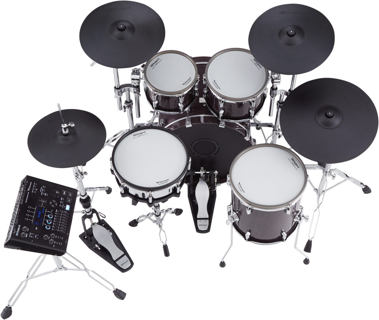 Roland V-Drums Acoustic Design VAD706GE Electronic Drum Set - Gloss Ebony Zoso Music