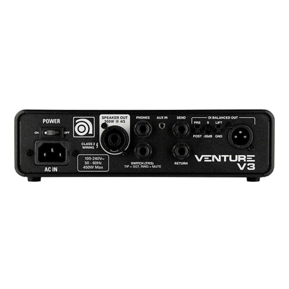 Ampeg Venture V3 300 Watt Bass Amplifier Head |  AMPEG |  AMPLIFIER-BASS |  Zoso Music