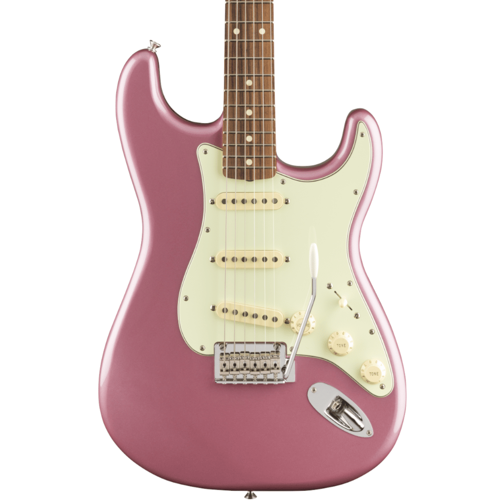 Fender Vintera 60s Stratocaster Modified Electric Guitar, Pau Ferro FB, Burgundy Mist Metallic