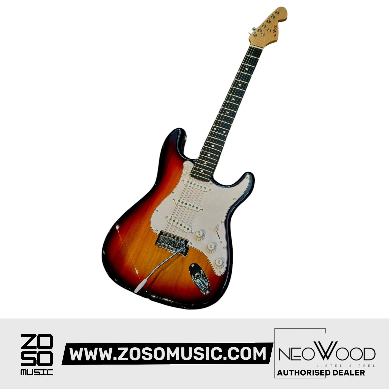 Neowood K-EG1-R SB Strat SSS Electric Guitar Sunburst |  NEOWOOD |  ELECTRIC GUITAR |  Zoso Music