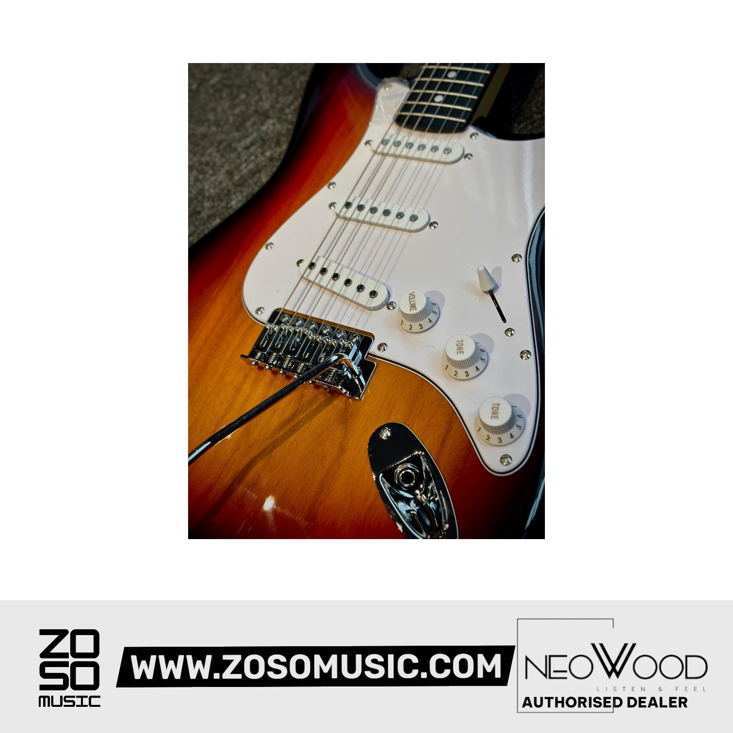 Neowood K-EG1-R SB Strat SSS Electric Guitar Sunburst |  NEOWOOD |  ELECTRIC GUITAR |  Zoso Music