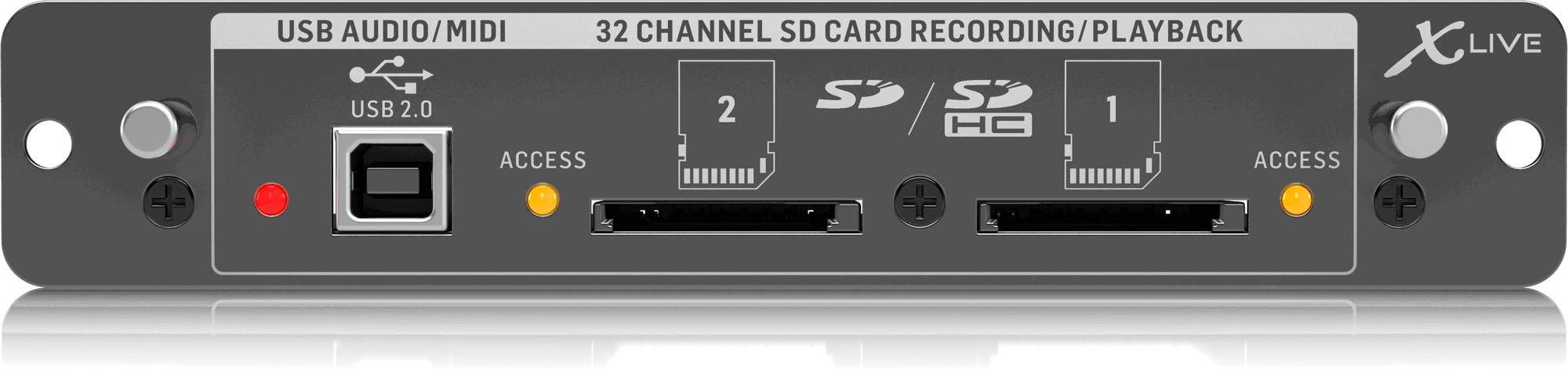 Behringer X-LIVE X32 Expansion Card for 32 Channel Live Recording/Playback on SD/SDHC Cards and USB Audio/MIDI Interface | BEHRINGER , Zoso Music