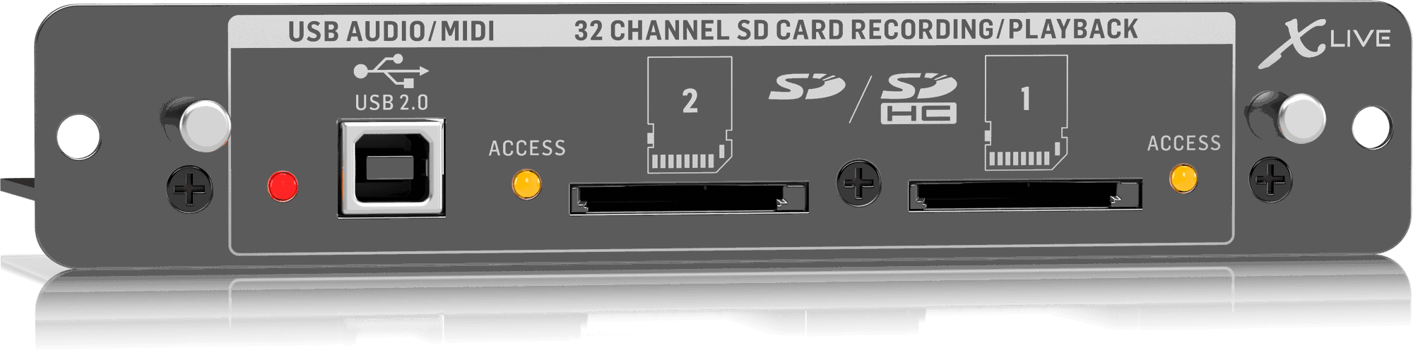 Behringer X-LIVE X32 Expansion Card for 32 Channel Live Recording/Playback on SD/SDHC Cards and USB Audio/MIDI Interface | BEHRINGER , Zoso Music