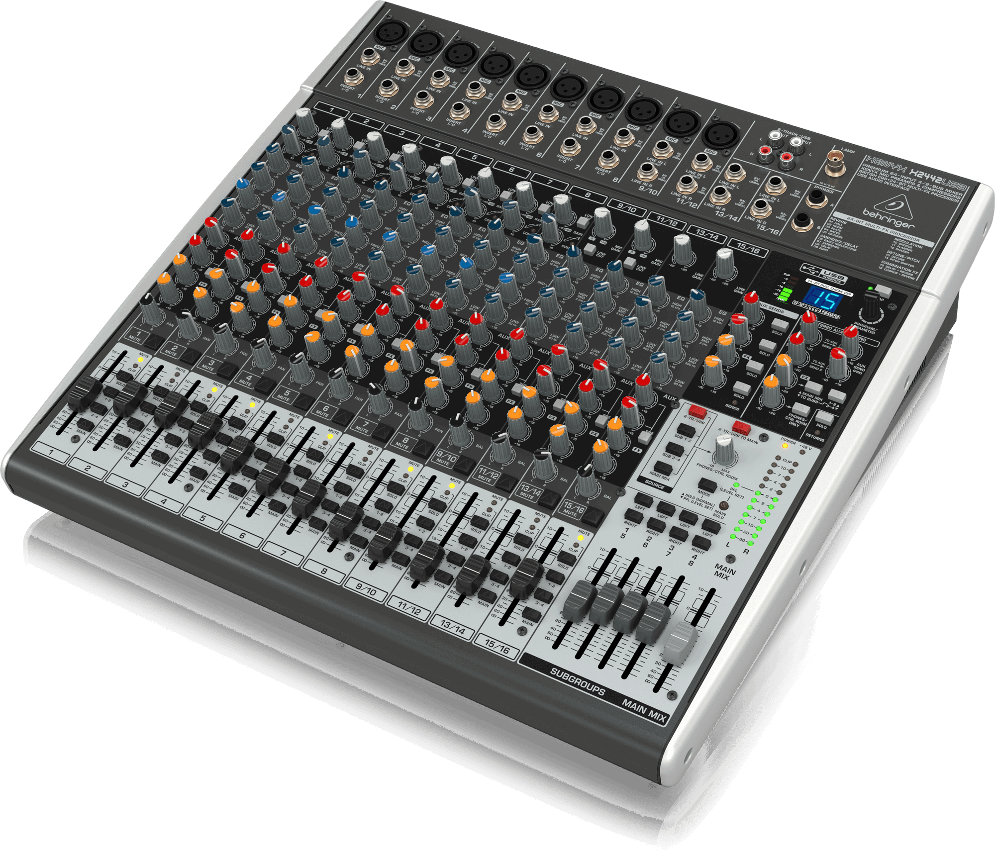 Behringer Xenyx X2442USB Mixer with USB and Effects (Xenyx-X2442USB) | BEHRINGER , Zoso Music