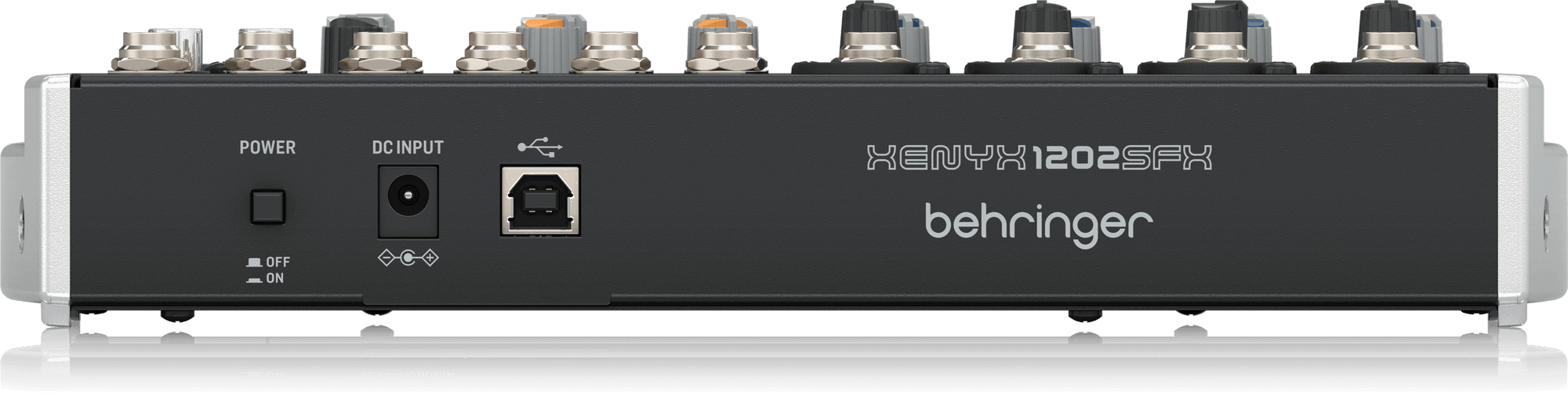 Behringer XENYX 1202SFX Premium Analog 12-Input Mixer with USB Audio Streaming Interface and Klark Teknik Effects