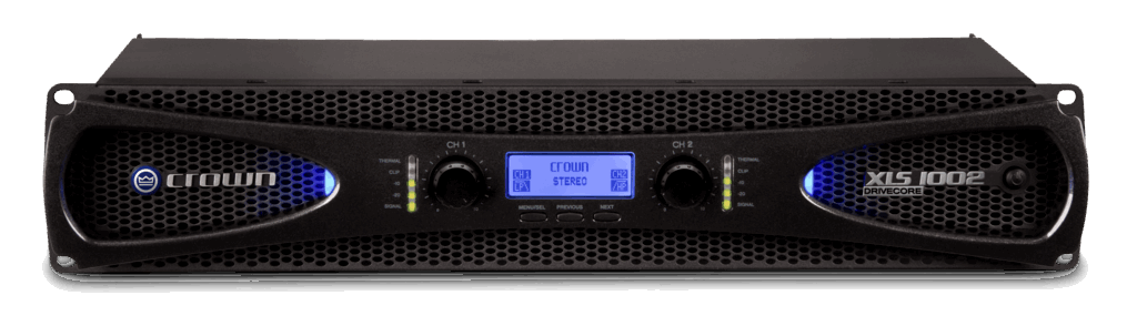 Crown XLS1002 2-Channel Power Amplifier 215W @ 8Ω ( XLS 1002 / XLS-1002 )
