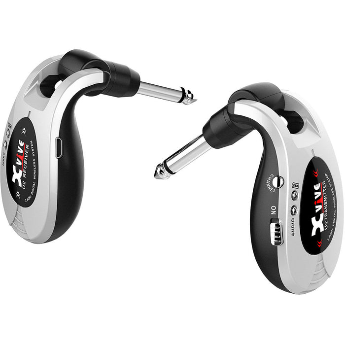 Xvive Audio U2 Digital Wireless Guitar System - Silver |  XVIVE |  WIRELESS-GUITAR |  Zoso Music