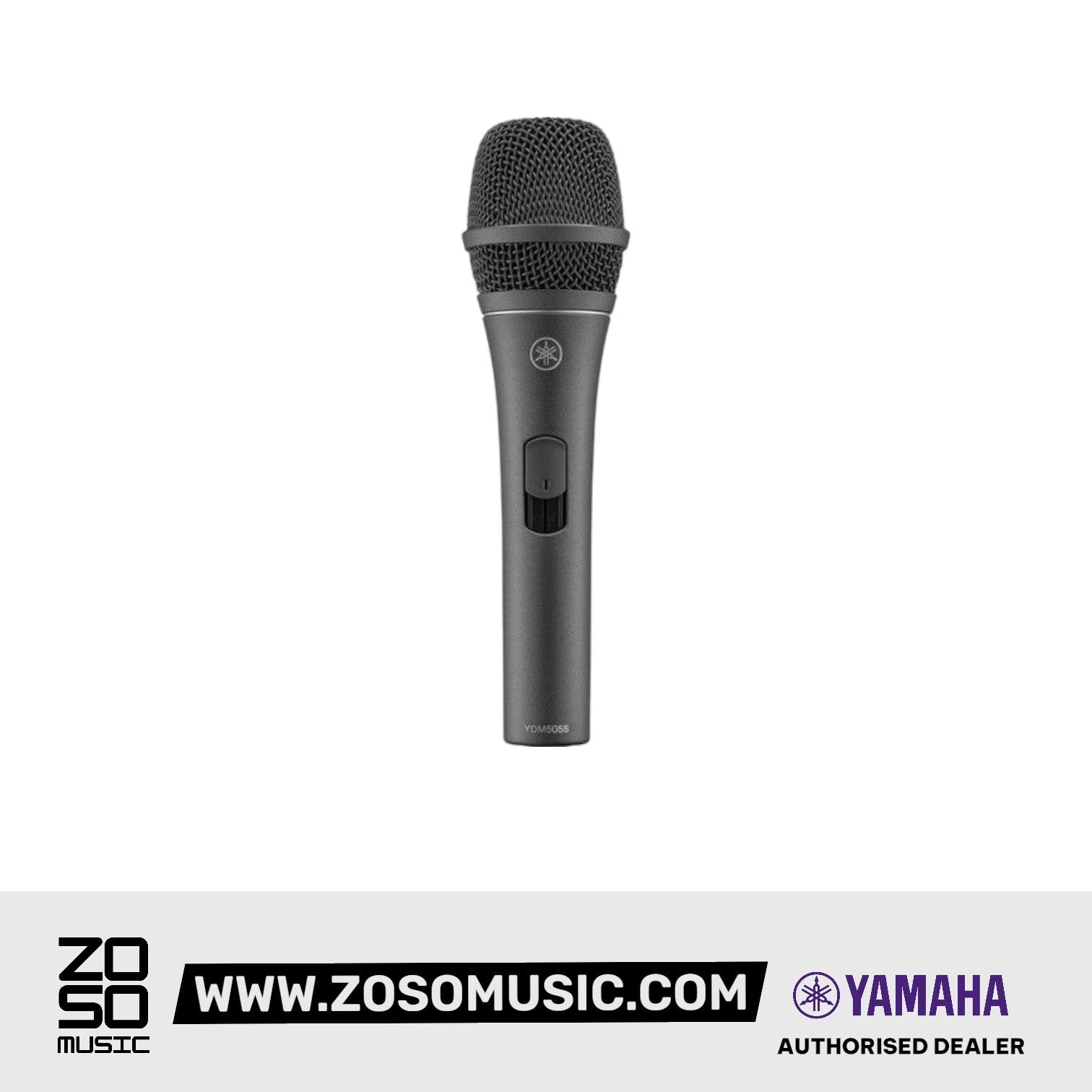 Yamaha YDM505S Dynamic Cardioid Microphone with Switch - Black | Zoso Music Sdn Bhd