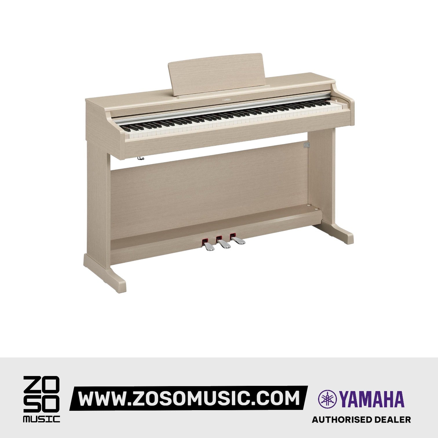 Yamaha Arius YDP-165 88-Keys Digital Piano, White Ash |  YAMAHA MUSIC |  PIANO-DIGITAL |  Zoso Music