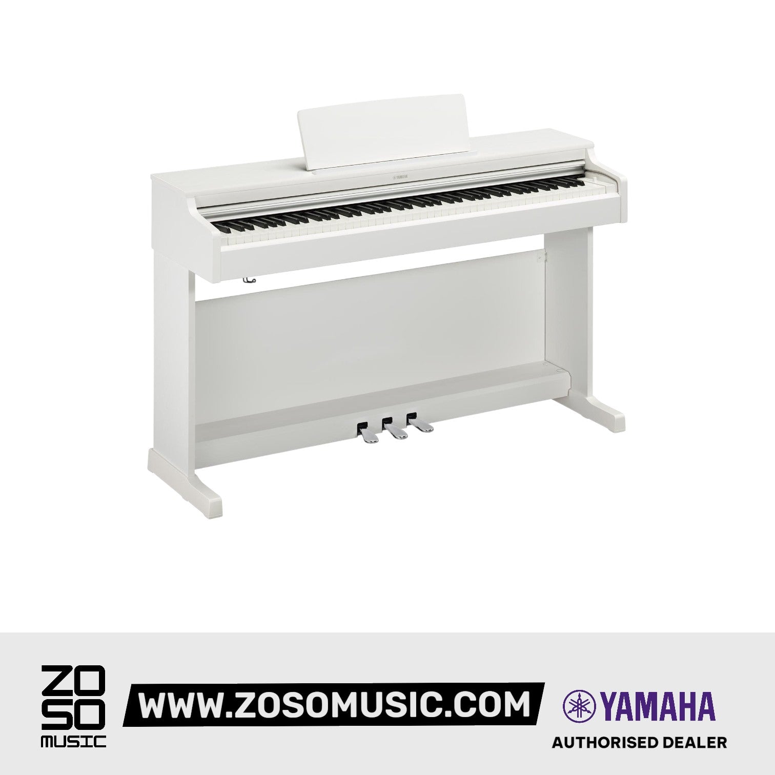 Yamaha Arius YDP-165 88-Keys Digital Piano, White |  YAMAHA MUSIC |  PIANO-DIGITAL |  Zoso Music