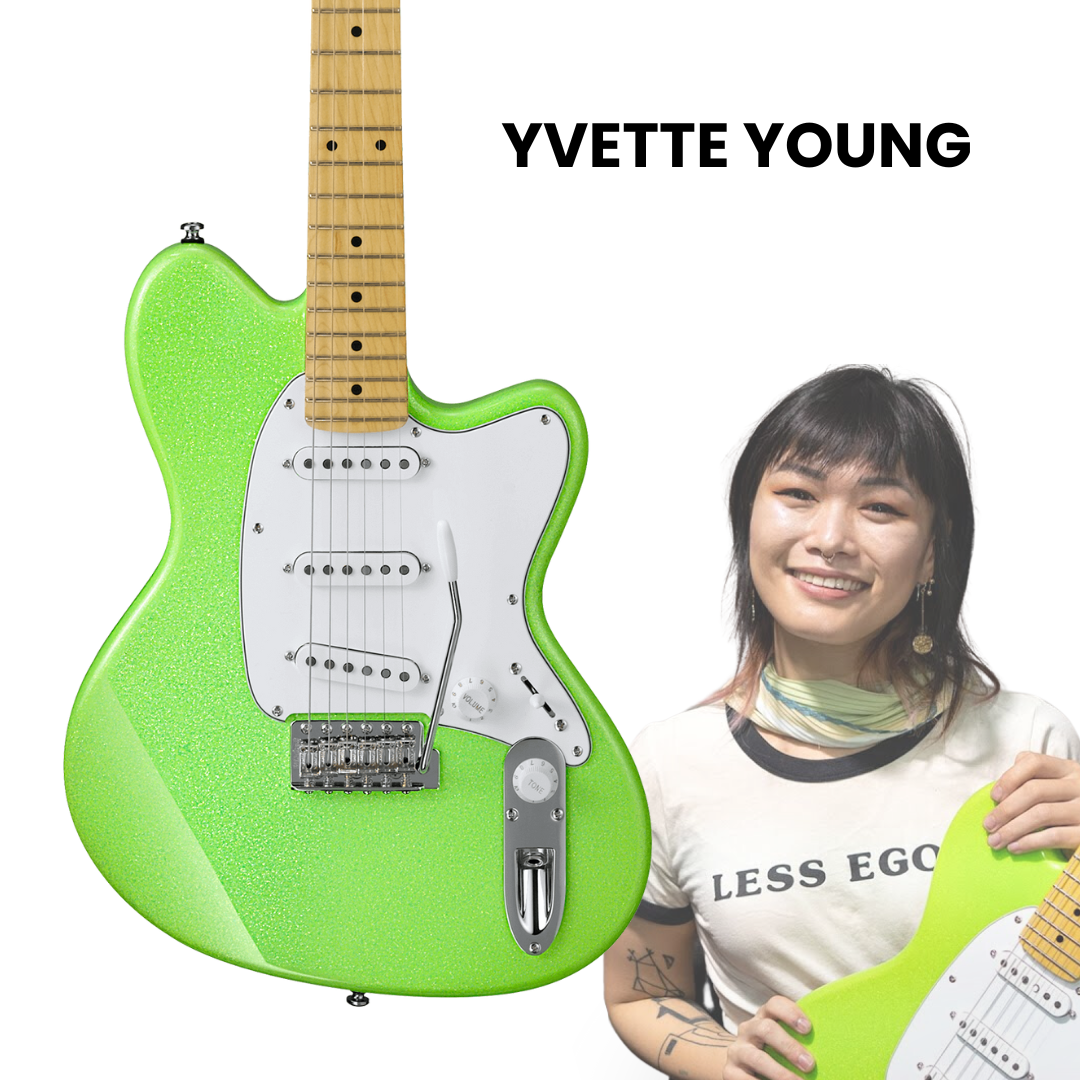 Ibanez Yvette Young Signature YY10 Electric Guitar - Slime Green Sparkle