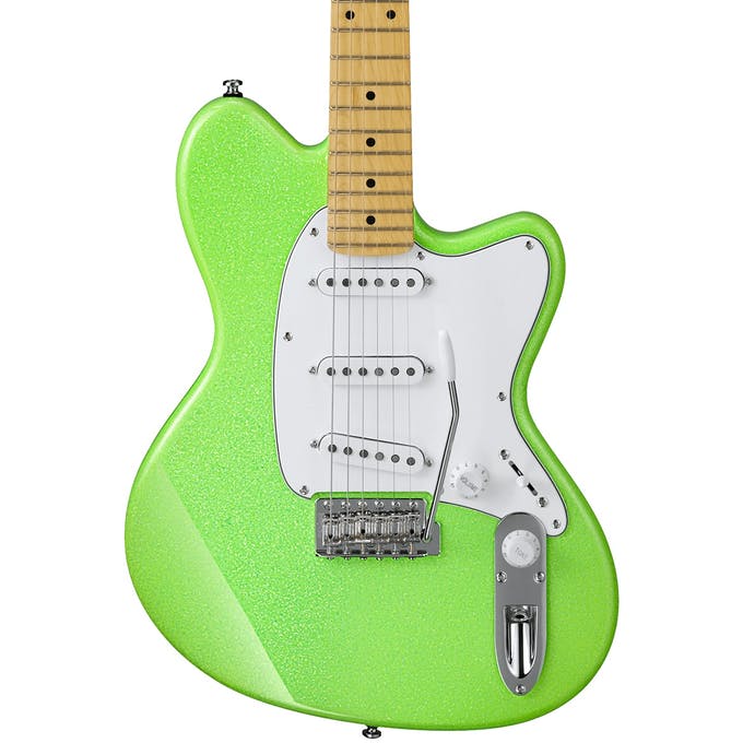 Ibanez Yvette Young Signature YY10 - Slime Green Sparkle | Zoso Music Sdn Bhd