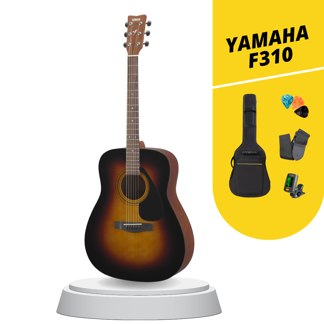 Yamaha F310 41-Inch Dreadnought Acoustic Guitar Package (F-310 / F 310)