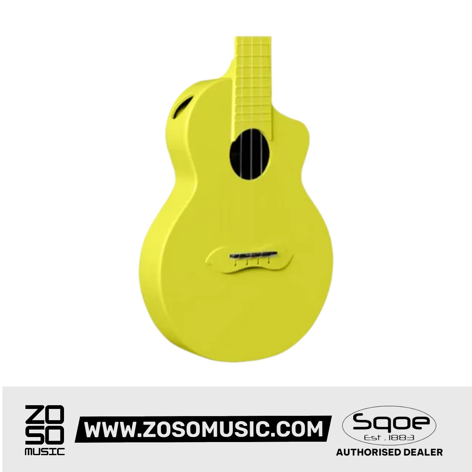 SQOE SQ-U 23 inch Concert Carbon Fiber Body Ukulele