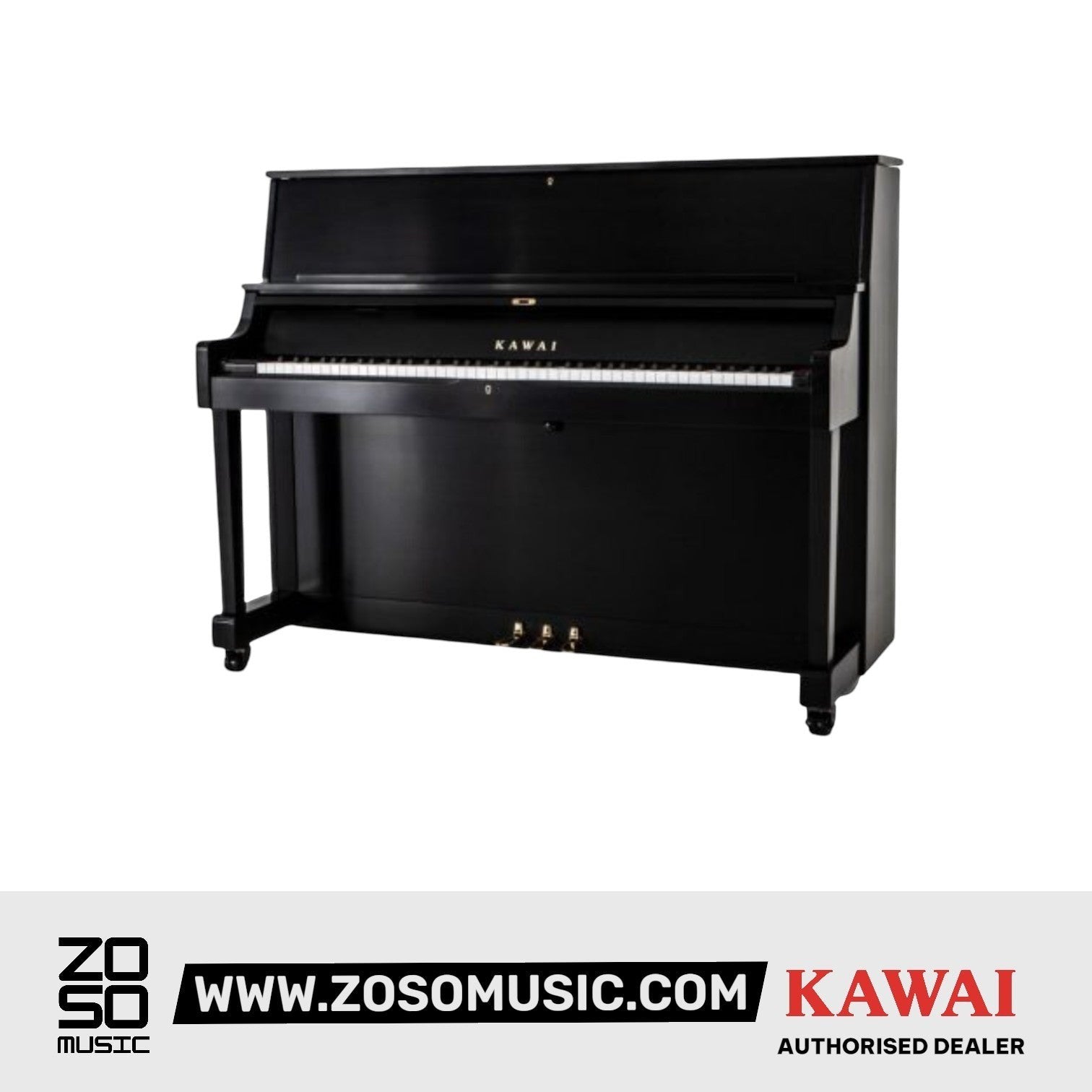 Kawai K700 [Made In Japan] ATX4 Hybrid Upright Piano (Height: 130 cm) - Ebony Polish |  KAWAI |  PIANO-UPRIGHT |  Zoso Music