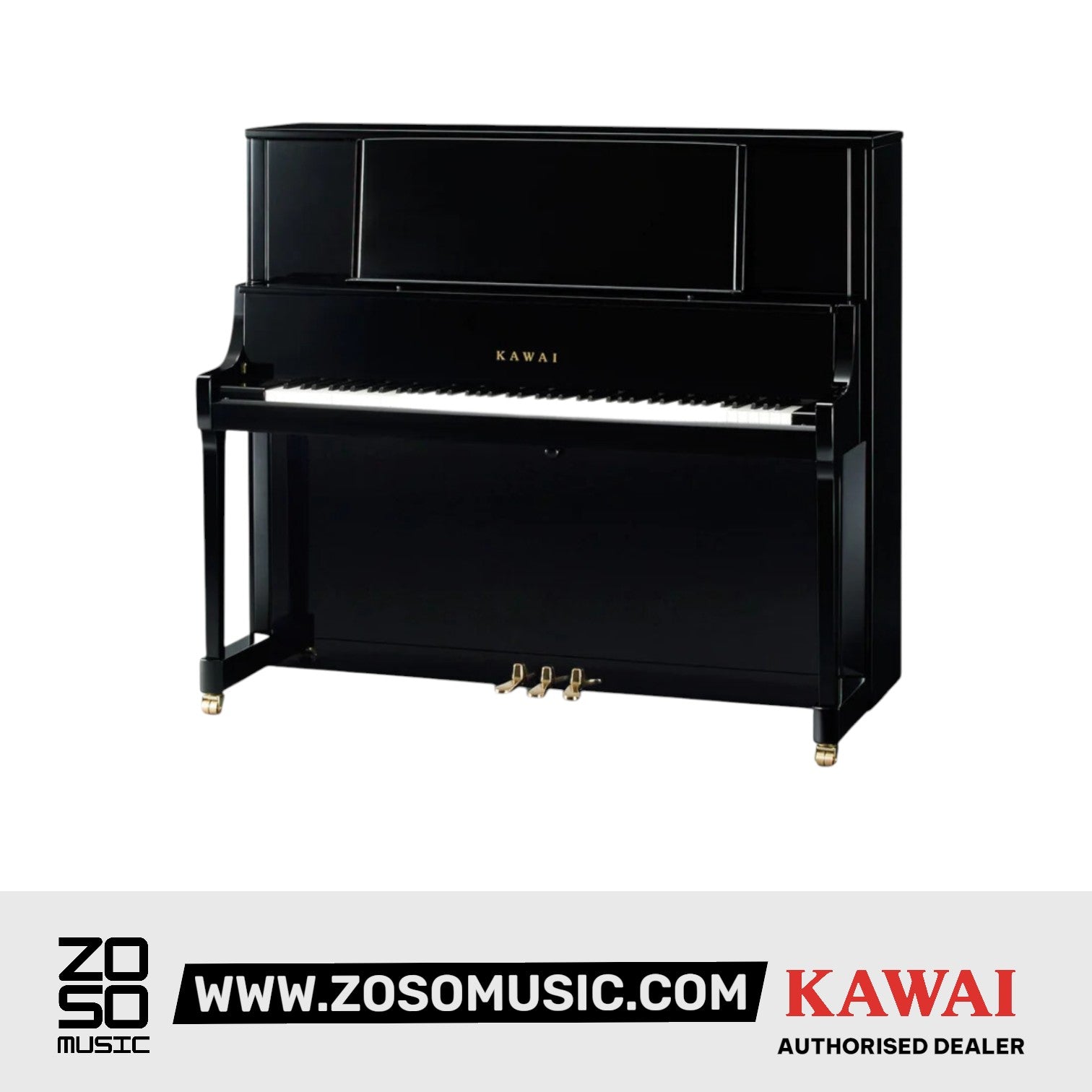 Kawai K800 [Made In Japan] AURES2 Hybrid Upright Piano (Height: 134 cm) - Ebony Polish |  KAWAI |  PIANO-UPRIGHT |  Zoso Music