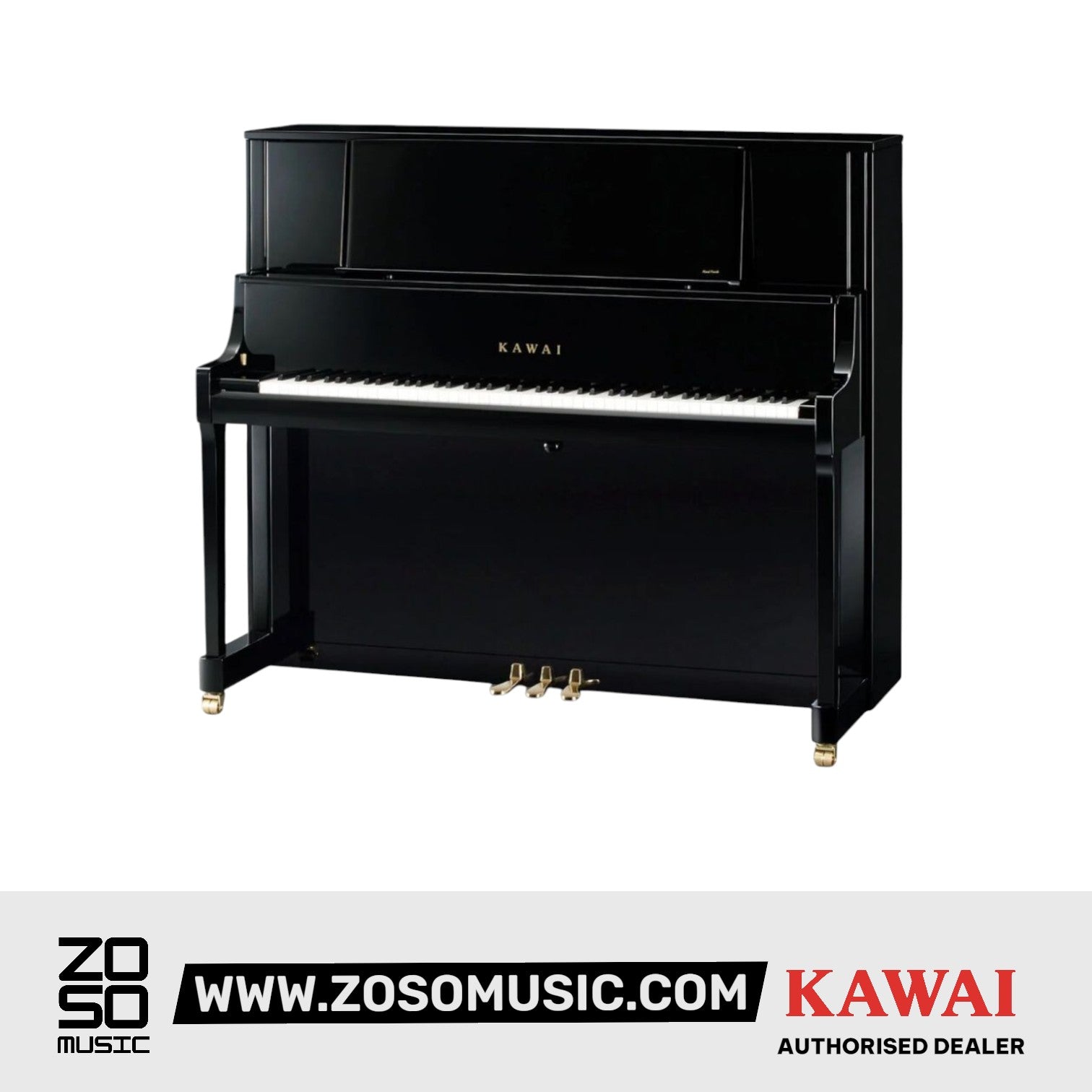Kawai K-700 [Made In Japan] Professional Acoustic Upright Piano (Height: 130 cm) - Ebony Polish |  KAWAI |  PIANO-ACOUSTIC |  Zoso Music