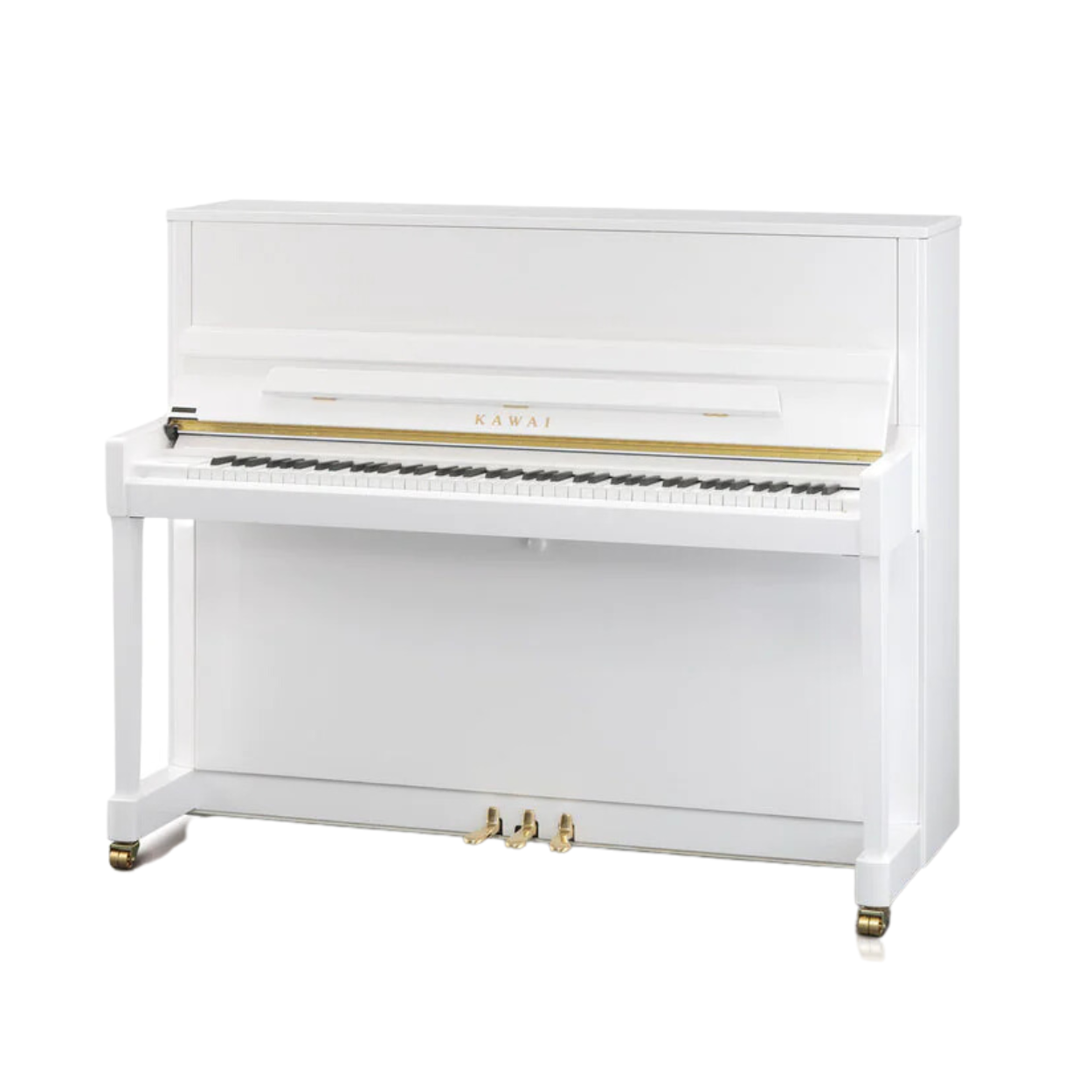Kawai K-300 [Made in Indonesia] Professional Acoustic Upright Piano - White Polish