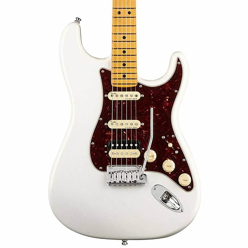 Fender American Ultra HSS Stratocaster Electric Guitar, Maple FB, Arctic Pearl |  FENDER |  ELECTRIC GUITAR |  Zoso Music