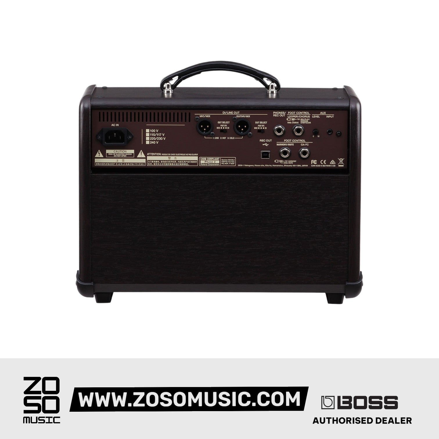 Boss Acoustic Singer Live LT 60-watt Bi-amp Acoustic Combo | BOSS , Zoso Music