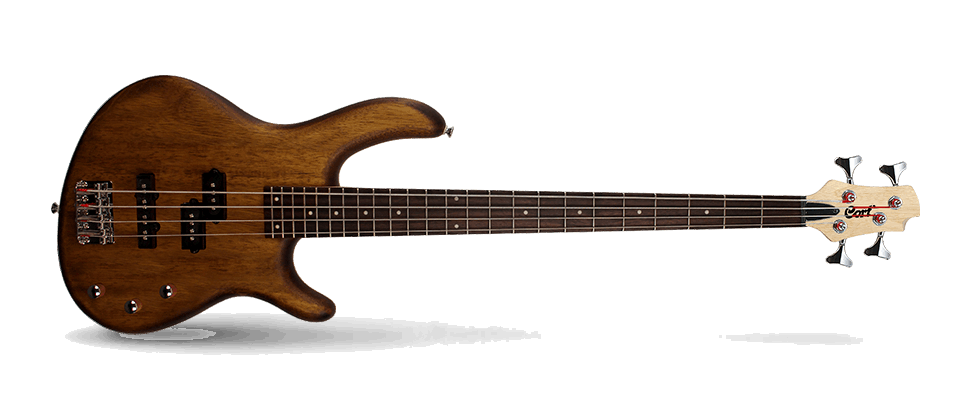 Cort Action PJ Electric Bass Guitar With Bag Open Pore Walnut | CORT , Zoso Music