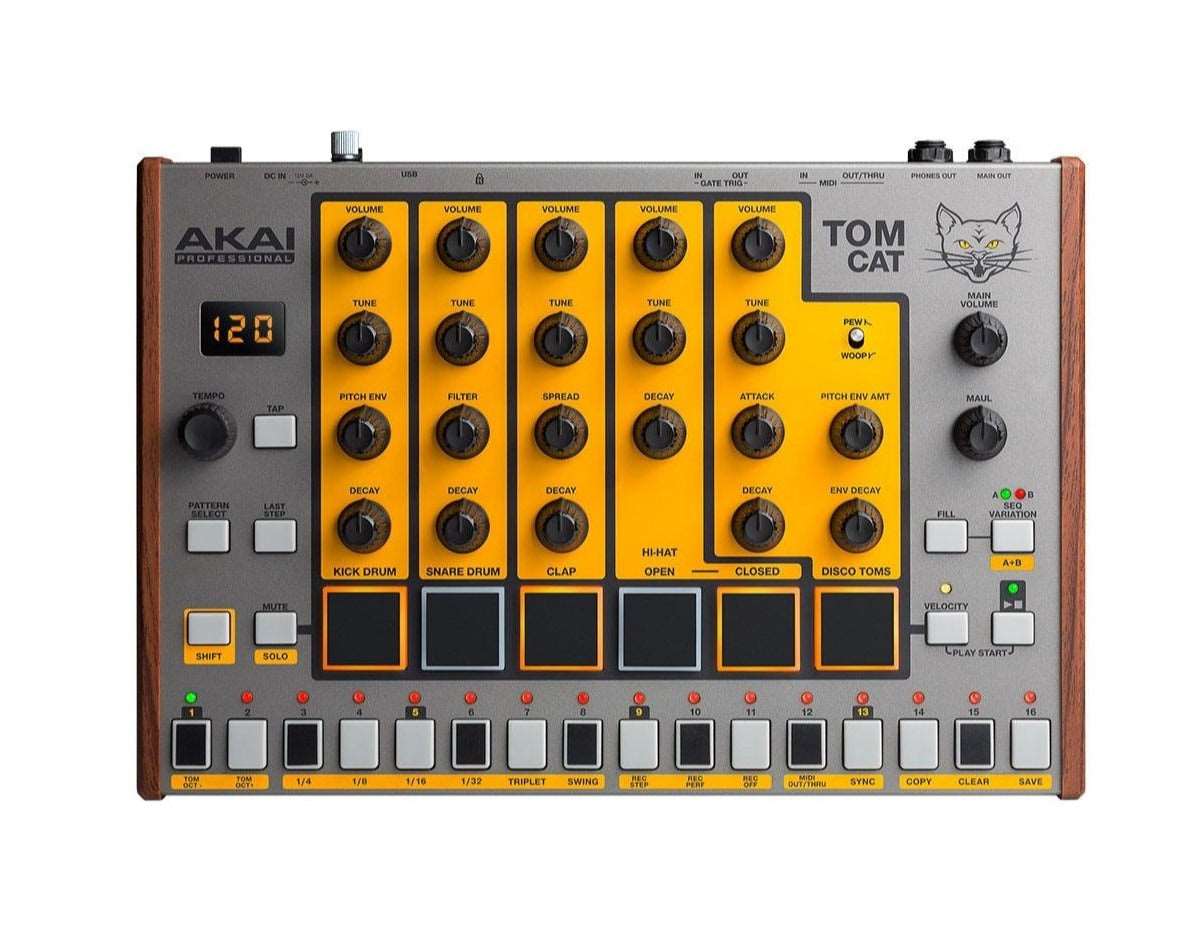 Akai Professional Tom Cat Analog Drum Machine With Built-in Percussion Voices | AKAI PROFESSIONAL , Zoso Music