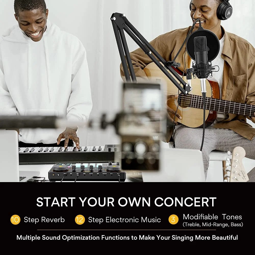 Maonocaster AU-AM200 Portable All-In-One Podcast Production Studio |  MAONO |  PODCAST MICRPHONE |  Zoso Music