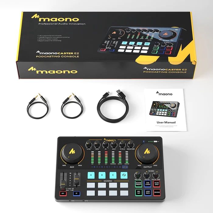 Maonocaster AME2 Integrated Audio Production Studio Sound Card For Live Streaming